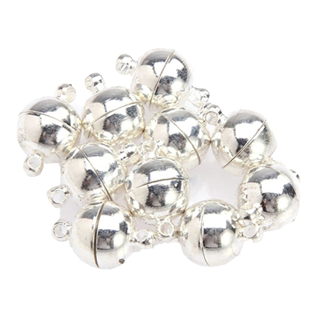 10Pcs 6Mm/8Mm Round Ball Magnetic Clasps Diy All Match Necklace Tools